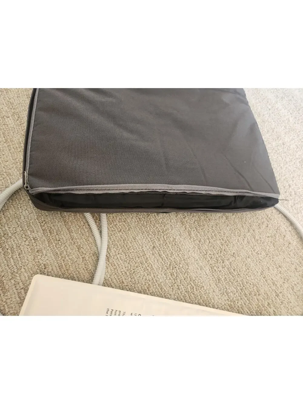 AUPETEK Heated Cat Bed Pad Mat 16x20 Polyester Cable Gray Electric Durable Plush
